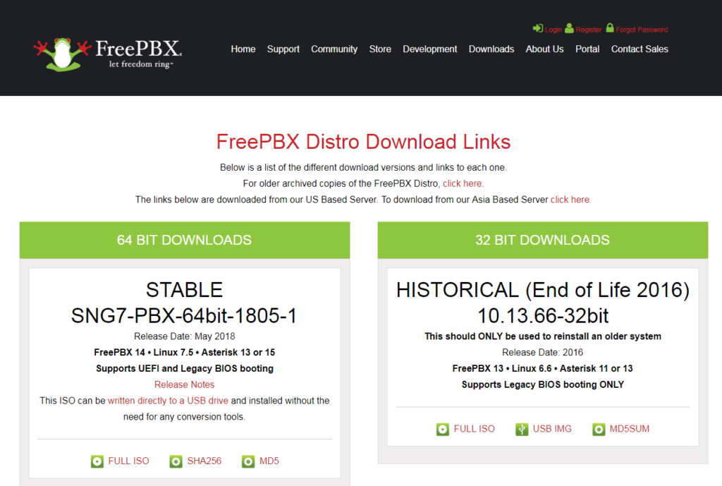 freepbx download